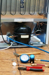 Refrigerator repair and maintenance work